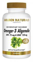 Foto van Golden naturals omega-3 algenolie capsules