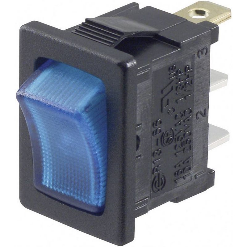 Foto van Tru components wipschakelaar tc-r13-66b-02 led 12 v 12 v/dc 16 a 1x uit/aan continu 1 stuk(s)