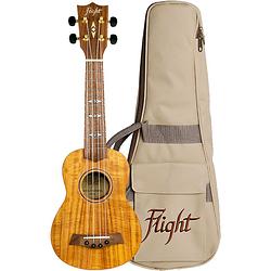 Foto van Flight supernatural series dus440 acacia sopraan ukelele met gigbag