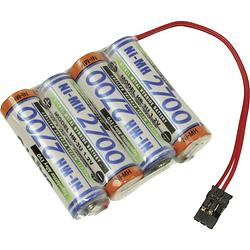 Foto van Panasonic reihe f1x4 graupner accupack aantal cellen: 4 batterijgrootte: aa (penlite) kabel, stekker nimh 4.8 v 2700 mah