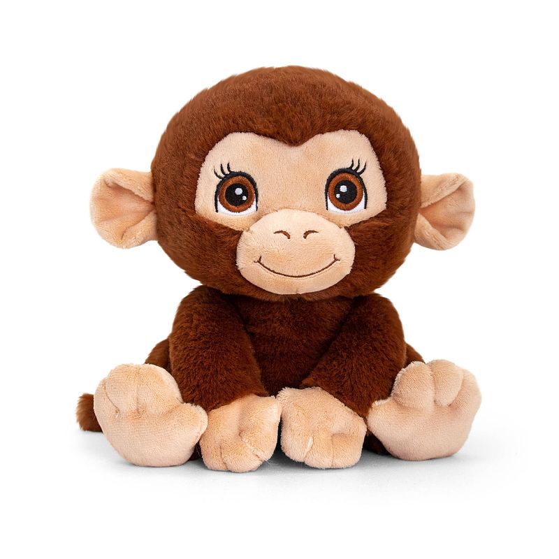 Foto van Pluche knuffel dier chimpansee aap 25 cm - knuffeldier