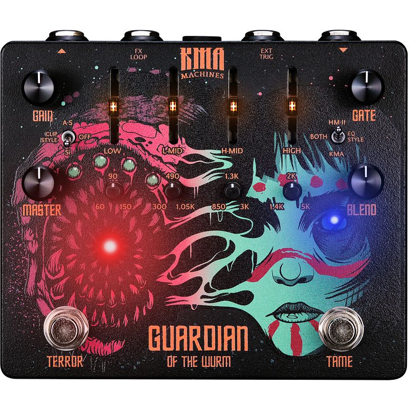 Foto van Kma audio machines guardian of the wurm distortion met noise gate