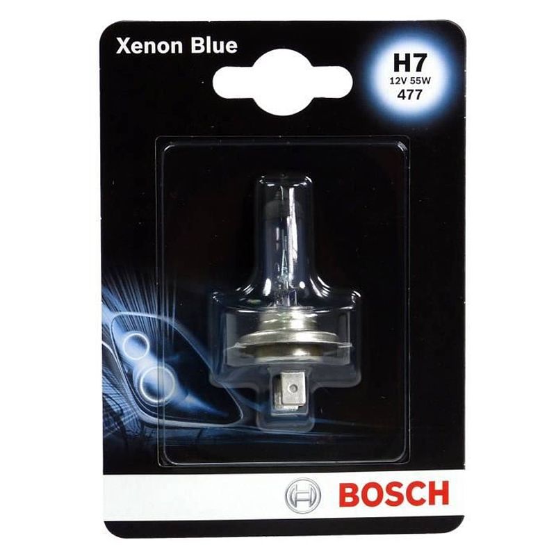 Foto van Bosch ampul xenon blauw 1 h7 12v 55w