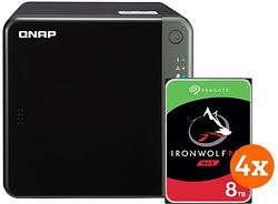 Foto van Qnap ts-435d-4g + 32tb pro (4x8tb)