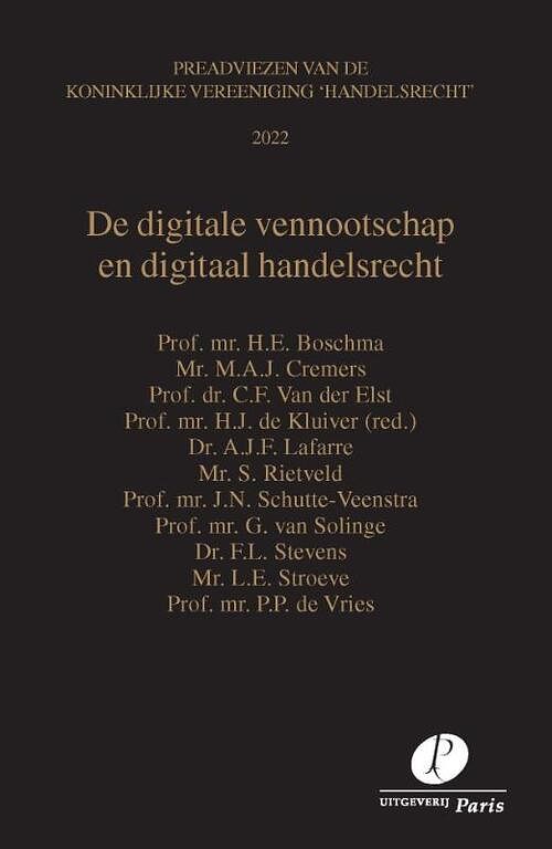 Foto van De digitale vennootschap en digitaal handelsrecht - a.j.f. lafarre - paperback (9789462513051)