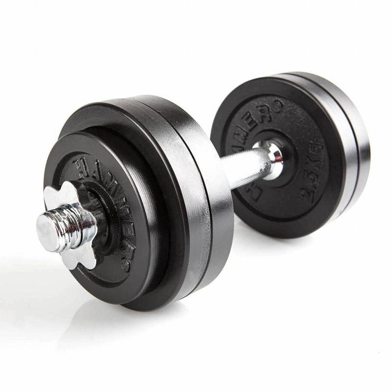 Foto van Finnlo fitness 15 kg dumbbellset gietijzer - gietijzer