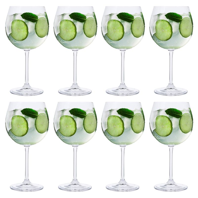 Foto van Otix gin tonic glazen - set 8 stuks - 620 ml - kristallen glazen - cocktailglazen - vaatwasserbestendig