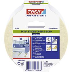 Foto van Tesa extra strong 51960-00001-11 bevestigingstape tesa professional doorschijnend (l x b) 25 m x 50 mm 1 stuk(s)