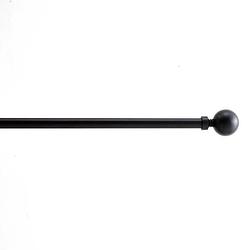 Foto van Acaza acaza lange gordijnroede - uitschuifbare gordijn rail - stang van 90 - 170 cm - zwart