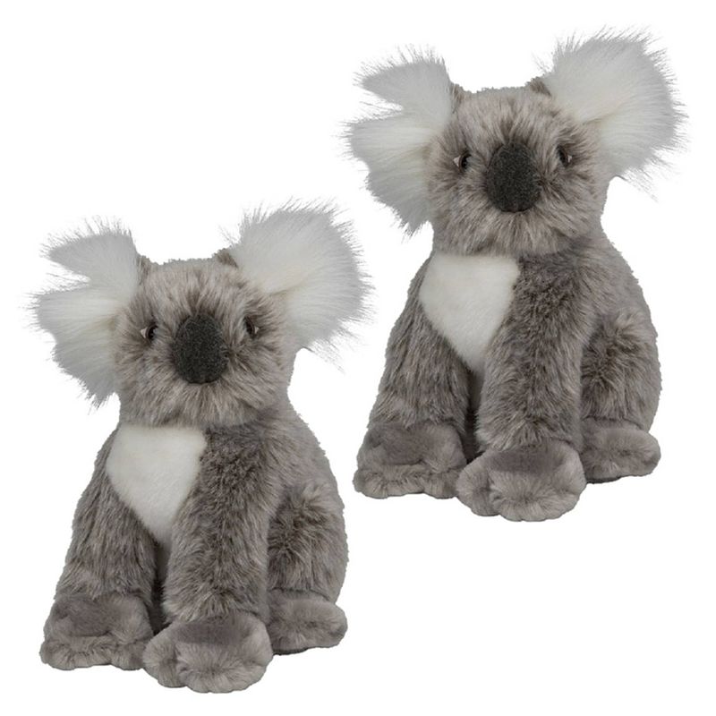 Foto van 2x stuks pluche koala beer knuffel 18 cm - knuffeldier