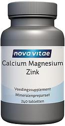 Foto van Nova vitae calcium magnesium zink tabletten 240st