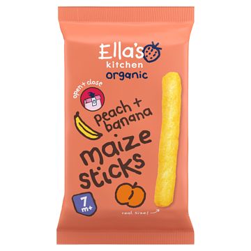 Foto van Ella's kitchen maize sticks perzik + banaan 7+ bio 16g bij jumbo