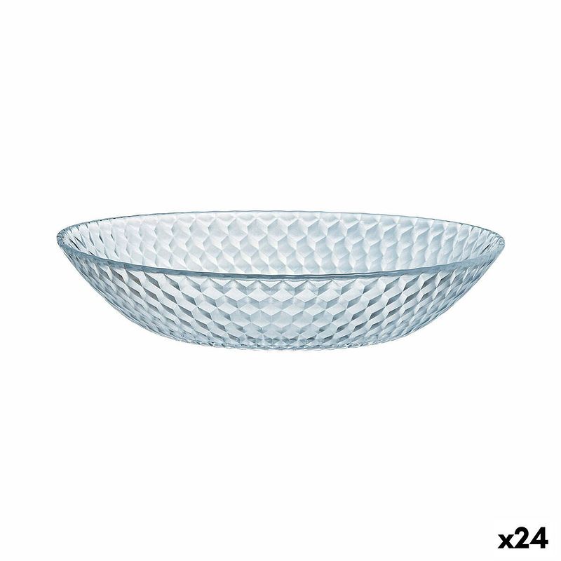 Foto van Diep bord luminarc pampille clear transparant glas (20 cm) (24 stuks)