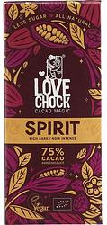 Foto van Lovechock spirit vegan pure chocolade | 75% cacao