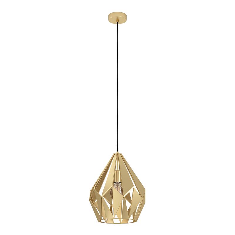 Foto van Eglo carlton hanglamp - e27 - ø 31 cm - goud