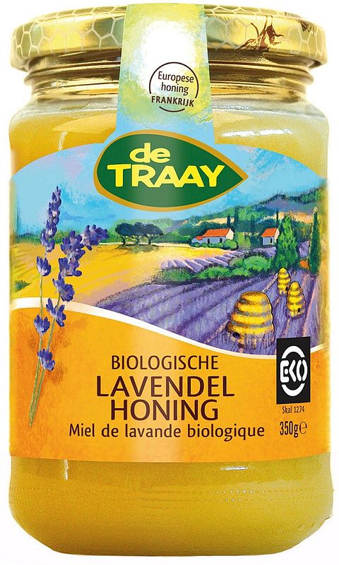 Foto van De traay lavendelhoning biologisch