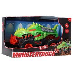 Foto van Monstertruck dino groen met licht en geluid