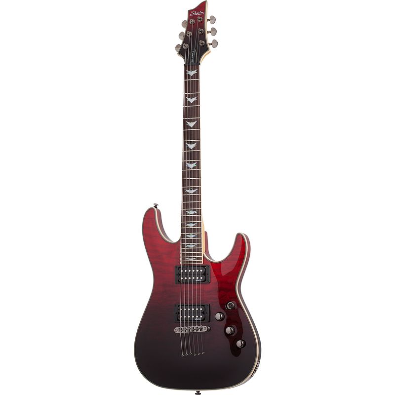 Foto van Schecter omen extreme-6 elektrische gitaar blood burst (bb)