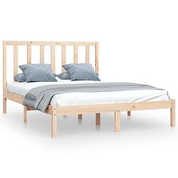 Foto van The living store bedframe grenenhout - 120 x 190 cm - rustiek design