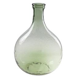 Foto van Flesvaas glas groen 27 x 40 cm - vazen
