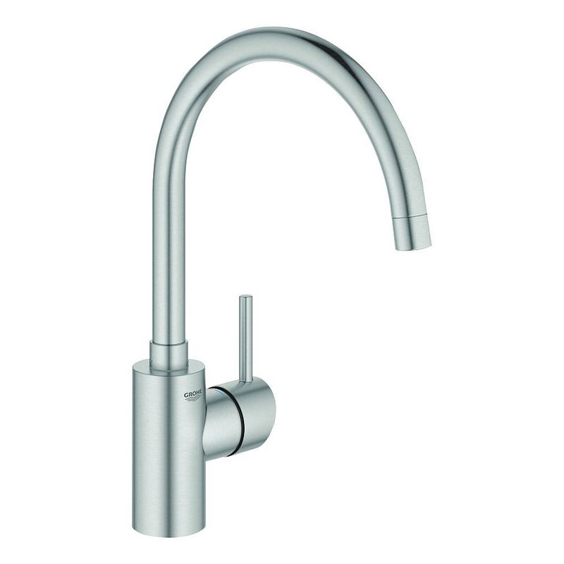 Foto van Grohe 32661dc3 grohe concetto zero steel - keukenkranen