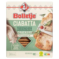 Foto van Bolletje ciabatta tussendoor crackers rozemarijn 8 x 2 stuks 190g bij jumbo