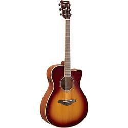 Foto van Yamaha fsc-ta brown sunburst transacoustic elektrisch-akoestische gitaar