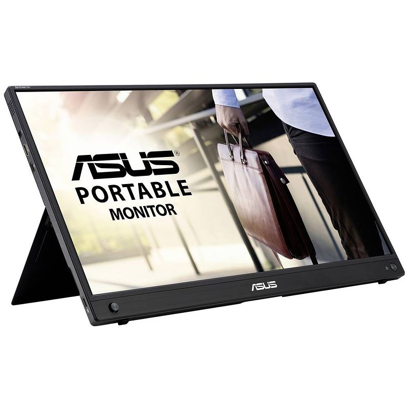 Foto van Asus mb16awp led-monitor 39.6 cm (15.6 inch) energielabel c (a - g) 1920 x 1080 pixel full hd usb-c®, micro-hdmi, hoofdtelefoonaansluiting ips led