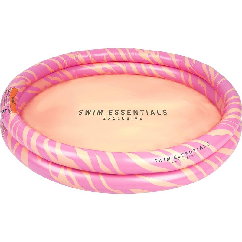 Foto van Swim essentials kinderzwembad roze zebraprint 100 cm