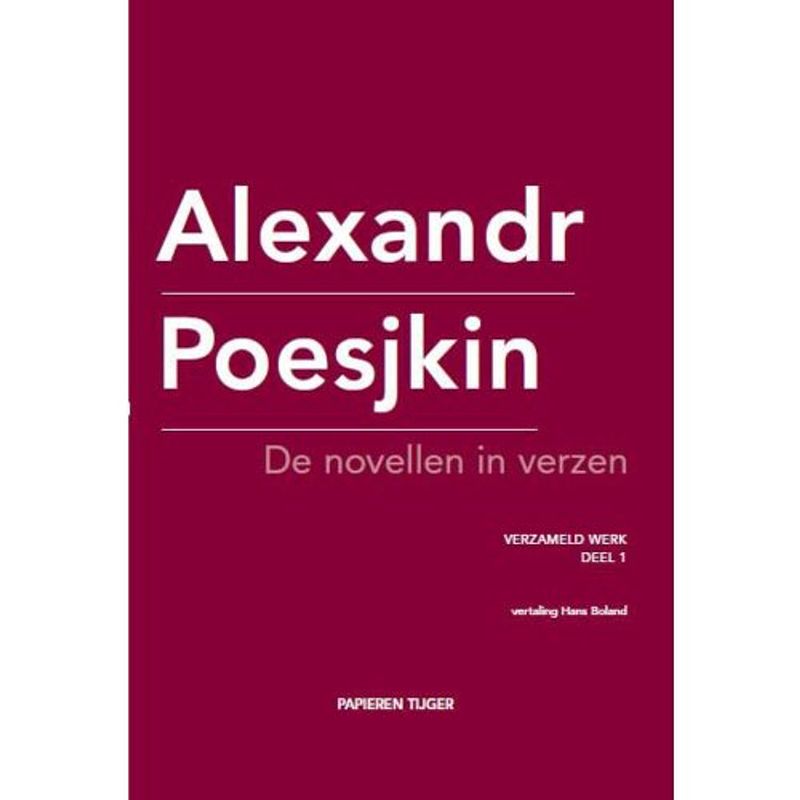 Foto van De novellen in verzen - verzameld werk alexandr