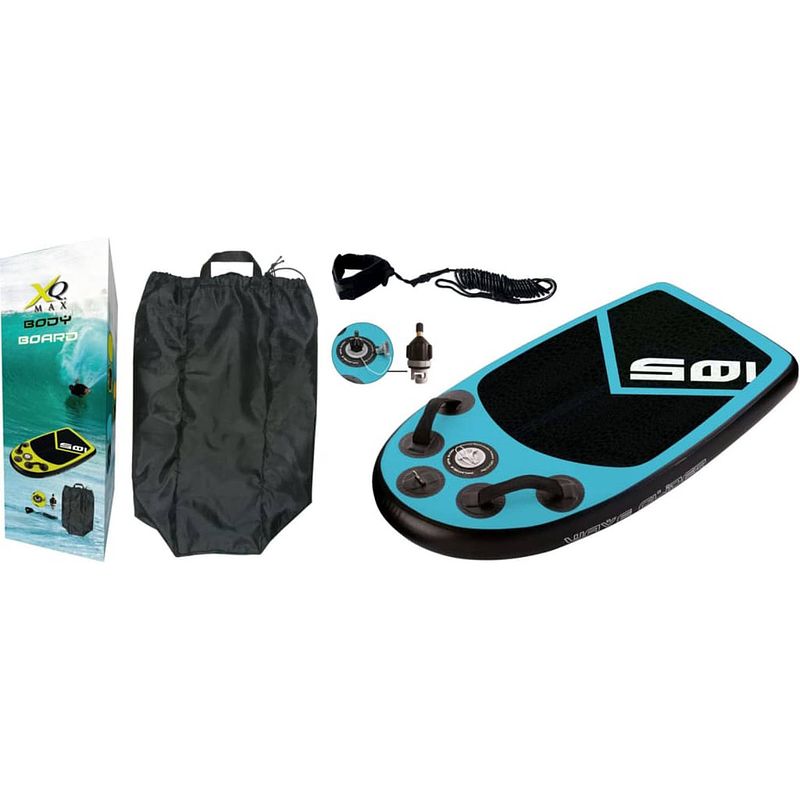 Foto van Xq max bodyboard 105x60x10 cm blauw en zwart