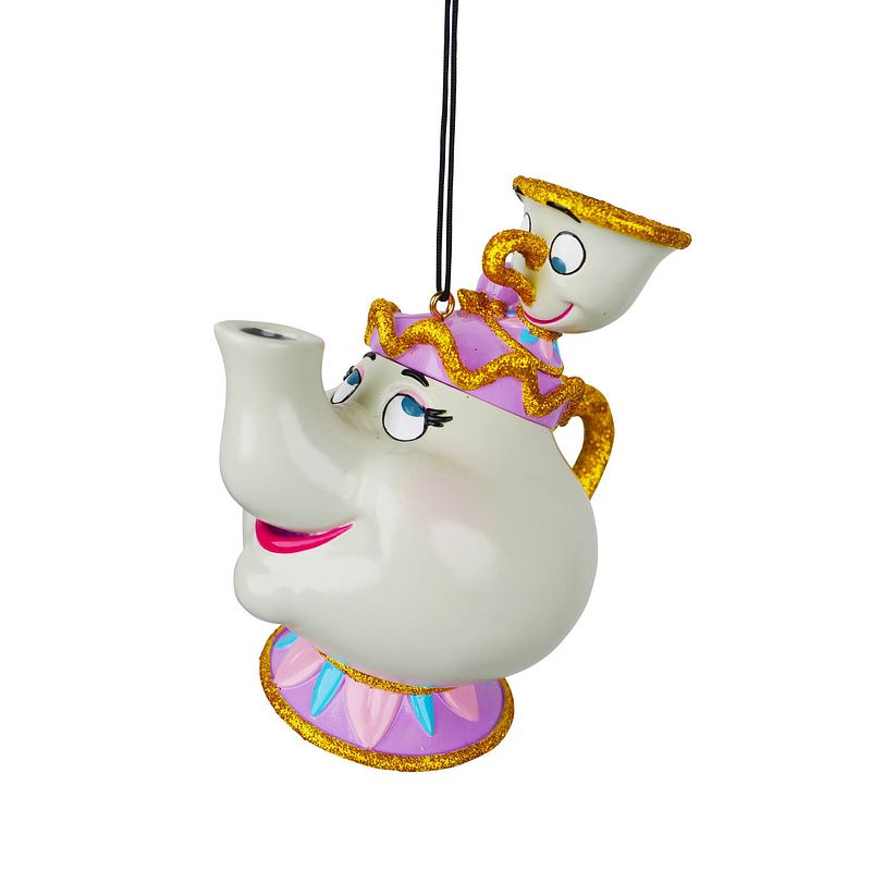 Foto van Kurt s. adler - ornament plastic mrs potts & chip l9cm