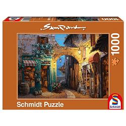 Foto van Schmidt puzzel steegje aan het comomeer - 1000 stukjes