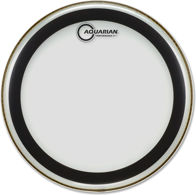 Foto van Aquarian 24 inch performance ii clear bassdrumvel