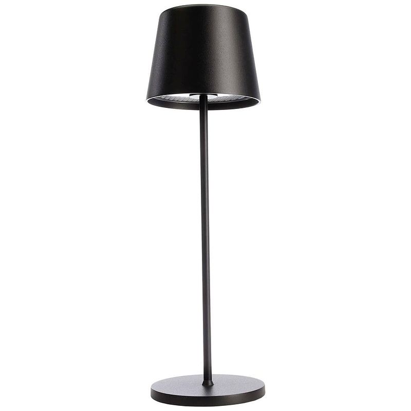 Foto van Deko light canis 346050 tafellamp met accu led 3.5 w zwart