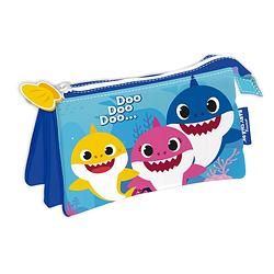 Foto van Pinkfong etui baby shark junior 21 x 11 cm polyester blauw