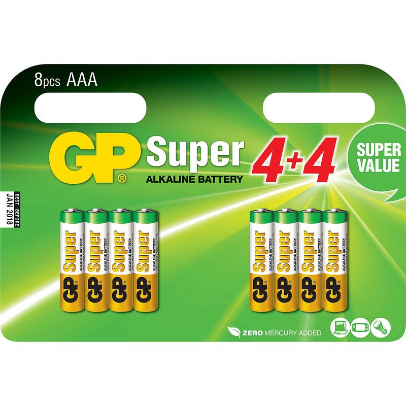 Foto van 24a super alkaline 8x aaa multipack