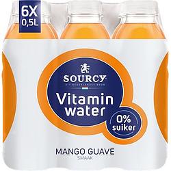 Foto van Sourcy vitamin water mango guave smaak 6 x 0, 5l bij jumbo
