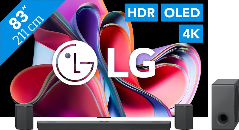 Foto van Lg oled83g36la + soundbar