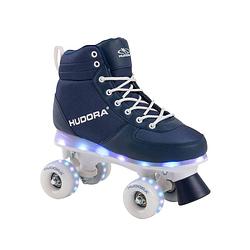 Foto van Hudora rolschaatsen blauw met led, maat 33-34