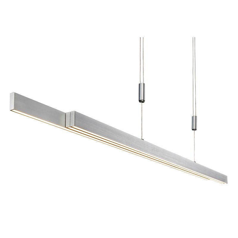 Foto van Lamponline hanglamp adriana verstelbaar l 120-180 cm mat-chroom