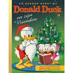 Foto van Een gouden kerst met donald duck - gouden