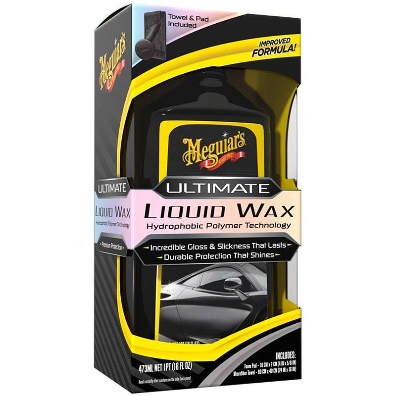 Foto van Meguiars ultimate liquid wax 473 ml - g210516 3-delig