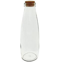 Foto van Melkfles met kurk - ideaal voor o.a. bed & breakfast of horeca - waterfles melkfles of sapfles - 500ml - 6 stuks