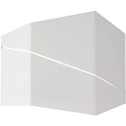 Foto van Led wandlamp - wandverlichting - trion zorran - 6w - warm wit 3000k - rechthoek - mat wit - aluminium