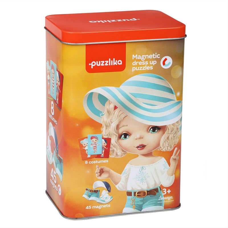 Foto van Puzzlika magnetische puzzel - dress up 3 - 53 stukjes