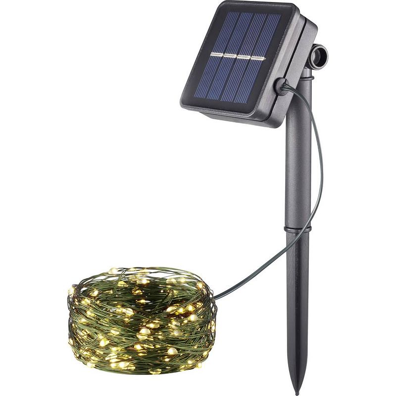 Foto van #####solar-lichterkette ws-sl05 100l led 0.3 w warmwit groen