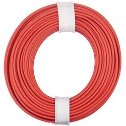 Foto van Donau elektronik 125-010 draad 1 x 0.25 mm² rood 10 m