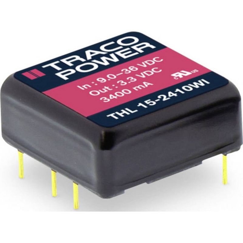 Foto van Tracopower thl 15wi dc/dc-converter, print 1250 ma 15 w aantal uitgangen: 1 x