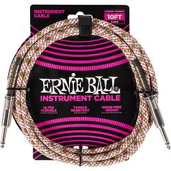 Foto van Ernie ball 6426 braided emerald argyle instrumentkabel 3 meter